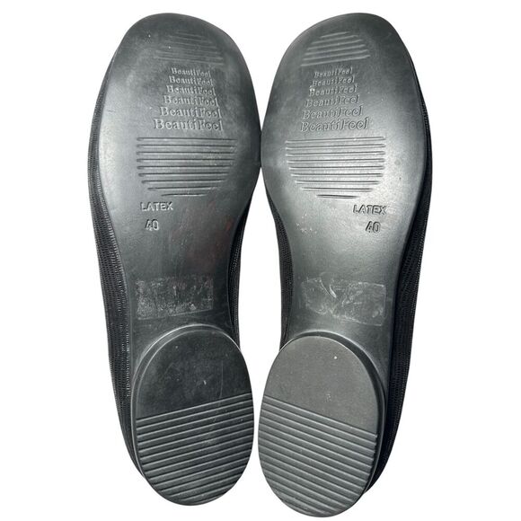 BeautiFeel Black Suede Leather Flats MADE IN ISRAEL Sz: EU: 40 US: 9 - Picture 9 of 10